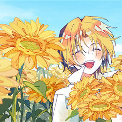 This is a pixiv picture whose title is きみの「碁」.