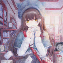 This is a pixiv picture whose title is 手紙ちゃん.