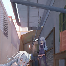 This is a pixiv picture whose title is 夏日前線.