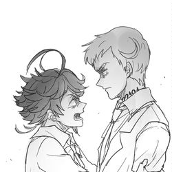 This is a pixiv picture whose title is 約ネバログ①.