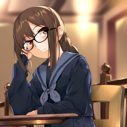 This is a pixiv picture whose title is 制服虞美人.