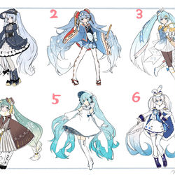 This is a pixiv picture whose title is 雪ミク2020候補！.