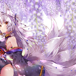 This is a pixiv picture whose title is ふじのはな.