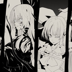 This is a pixiv picture whose title is 四大霊夢.