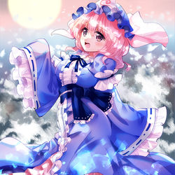 This is a pixiv picture whose title is 幽々子さま.