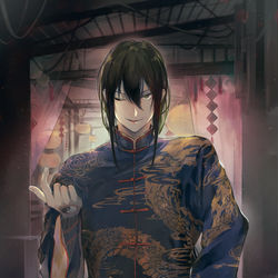 This is a pixiv picture whose title is ある裏路地.