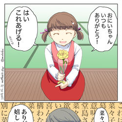 This is a pixiv picture whose title is Mother’s Day.