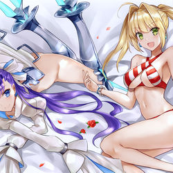 This is a pixiv picture whose title is 尼祿&莉莉絲.