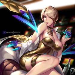 This is a pixiv picture whose title is KDA Evelynn Prestige.