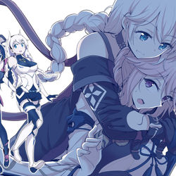 This is a pixiv picture whose title is 崩坏の月曜日.