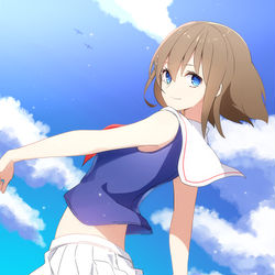 This is a pixiv picture whose title is 摩耶.