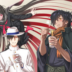 This is a pixiv picture whose title is カルデアヌードル.