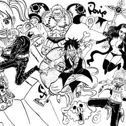 This is a pixiv picture whose title is ONEPIECE×七つの大罪.