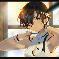 This is a pixiv picture whose title is 憧れのあの子の.