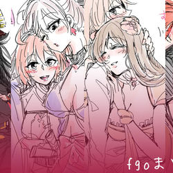 This is a pixiv picture whose title is 【fgo】落書きまとめ①【百合】.