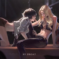 This is a pixiv picture whose title is LADY&TRISH.