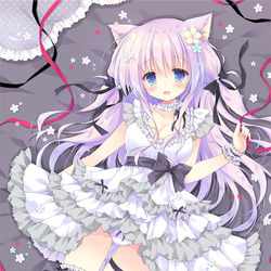 This is a pixiv picture whose title is 紫と黒.