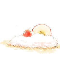 This is a pixiv picture whose title is 砂糖漬けりんご.