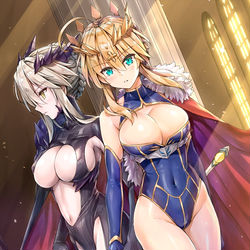 This is a pixiv picture whose title is ランサーアルトリア＆オルタ.