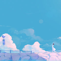 This is a pixiv picture whose title is 五月夏天.