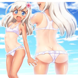 This is a pixiv picture whose title is 水着ろーちゃん！.