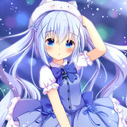 This is a pixiv picture whose title is 魔法少女チノ.