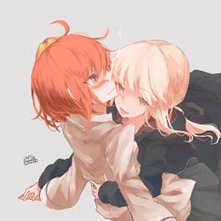 This is a pixiv picture whose title is 黒王ぐだ♀【※百合】.