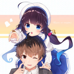 This is a pixiv picture whose title is あいちゃん&八一☖.