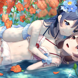 This is a pixiv picture whose title is 2人だけの花園.