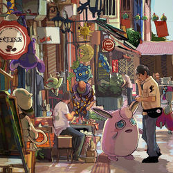This is a pixiv picture whose title is 相棒との旅行.