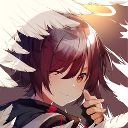 This is a pixiv picture whose title is 能天使德克萨斯情头.