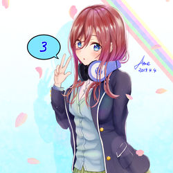 This is a pixiv picture whose title is 三玖.