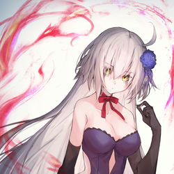 This is a pixiv picture whose title is ジャンヌオルタドレス.