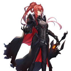 This is a pixiv picture whose title is 黒騎士.