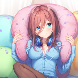 This is a pixiv picture whose title is ふかふか三玖.