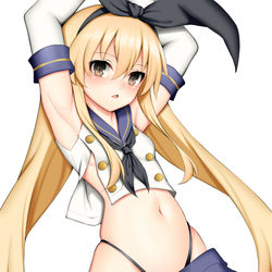 This is a pixiv picture whose title is 島風.