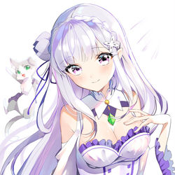 This is a pixiv picture whose title is エミリアたん.