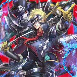 This is a pixiv picture whose title is スカル&キャプテン・キッド.