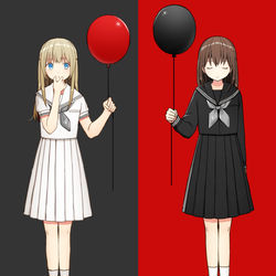 This is a pixiv picture whose title is 風船.
