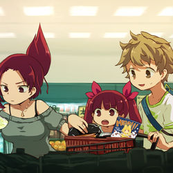 This is a pixiv picture whose title is 先にりな達でおやつ買いに行っていいんじゃないかナ？.