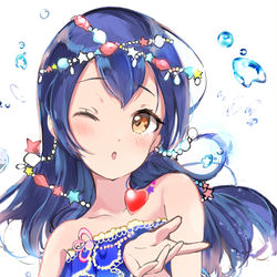 This is a pixiv picture whose title is 投げキッス.