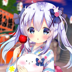 This is a pixiv picture whose title is チノちゃんと浴衣デート❤️.