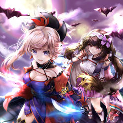 This is a pixiv picture whose title is 姫と用心棒.