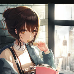 This is a pixiv picture whose title is ★.