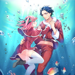 This is a pixiv picture whose title is 摑んでろ.