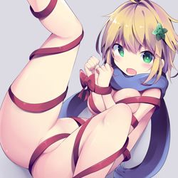 This is a pixiv picture whose title is 裸リボンタプちゃん.