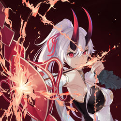 This is a pixiv picture whose title is 燃えろ…のみ込め…なにもかも！！.
