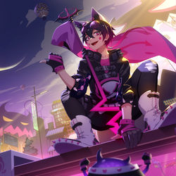 This is a pixiv picture whose title is 小钻风.