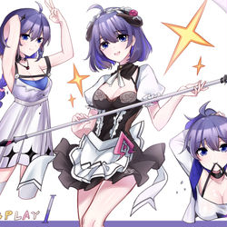 This is a pixiv picture whose title is 死之律者的cosplay（第一弹.