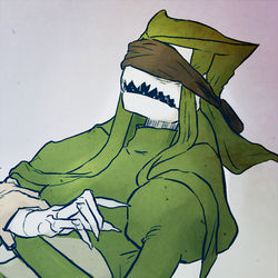 This is a pixiv picture whose title is ホットアイマスク.